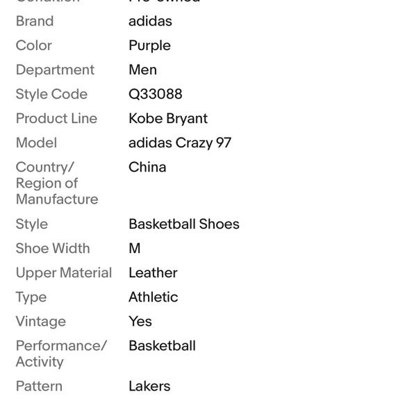 Adidas Crazy 97 EQT Elevation Kobe Bryant Basketball 8 slam dunk contest Shoes - Picture 7 of 7